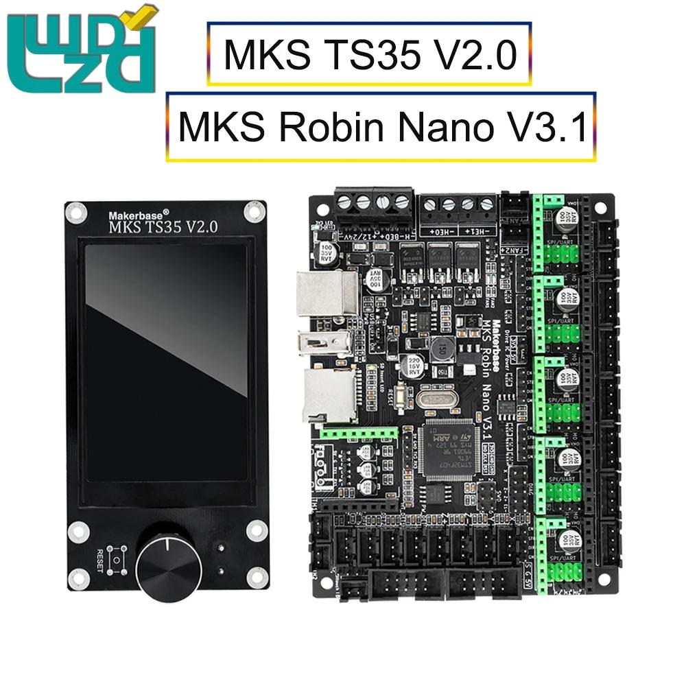 MKS TFT ġ ũ USB 3D , Makerbase MKS Robin Nano V3.1 , Eagle 32 Ʈ, 168Mhz F407  , TS35 V2